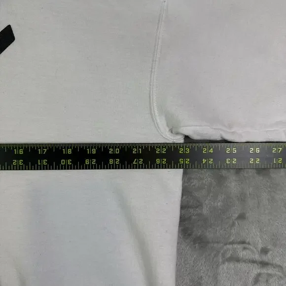 Billie Eilish White Racing Name Spellout Logo White Hoodie Size Large - Picture 7 of 8